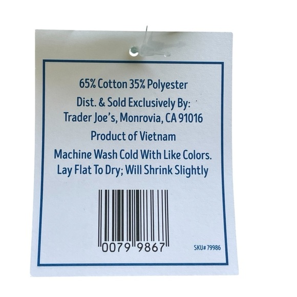 Trader Joe’s LIMITED EDITION CANVAS TOTE BAG New with Tag - Picture 6 of 9